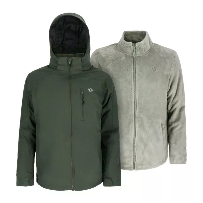 Parka 3 en 1 Trevor Hombre Verde Oscuro Doite